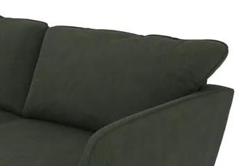 Trend Lyx 4-personers Højrevendt U-formet Sofa med Divan og Chaiselong i Manchester - Mørkegrøn - Møbler - Sofaer - U Sofa