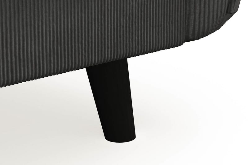Trend Lyx 4-personers Venstrevendt U-formet Sofa med Divan og Chaiselong i Manchester - Mørkegrå - Møbler - Sofaer - U Sofa