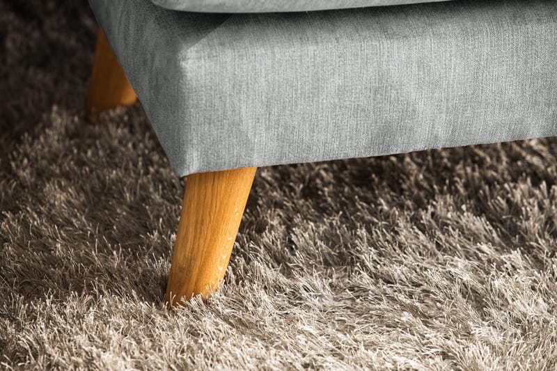 Trend Lyx 4-personers Venstrevendt U-formet Sofa med Divan og Chaiselong i Stof - Grå - Møbler - Sofaer - U Sofa