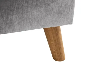 Trend Lyx 4-personers Venstrevendt U-formet Sofa med Divan og Chaiselong i Stof - Lysegrå - Møbler - Sofaer - U Sofa