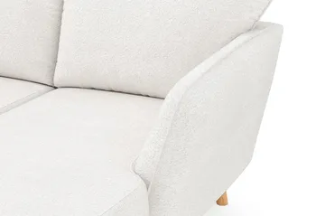 Trend Lyx 4-personers Højrevendt U-formet Sofa med Divan og Chaiselong i Bouclé - Hvid - Møbler - Sofaer - U Sofa