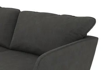Trend Lyx 4-personers Højrevendt U-formet Sofa med Divan og Chaiselong i Manchester - Mørkegrå - Møbler - Sofaer - U Sofa