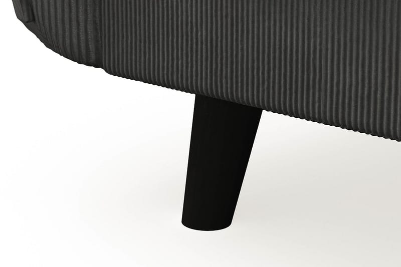 Trend Lyx 4-personers Højrevendt U-formet Sofa med Divan og Chaiselong i Manchester - Mørkegrå - Møbler - Sofaer - U Sofa