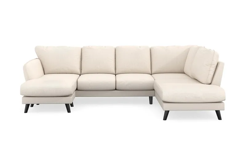 Trend Lyx 4-personers Venstrevendt U-formet Sofa med Divan og Chaiselong i Manchester, Beige
