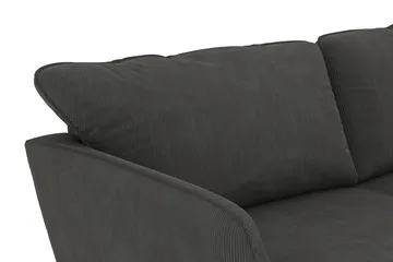 Trend Lyx 4-personers Venstrevendt U-formet Sofa med Divan og Chaiselong i Manchester - Mørkegrå - Møbler - Sofaer - U Sofa