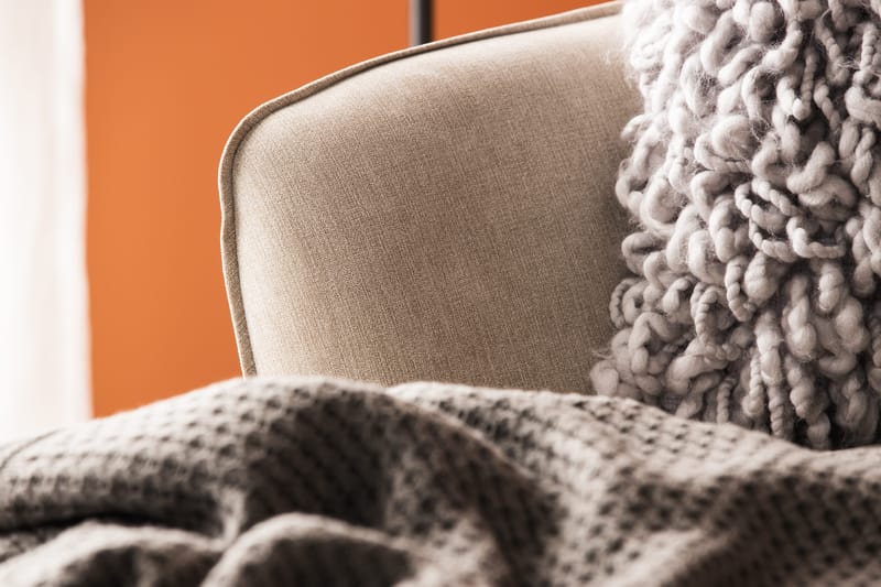 Trend Lyx 4-personers Højrevendt U-formet Sofa med Divan og Chaiselong i Stof - Beige - Møbler - Sofaer - U Sofa
