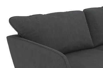 Trend Lyx 4-personers Højrevendt U-formet Sofa med Divan og Chaiselong i Manchester - Mørkegrå - Møbler - Sofaer - U Sofa