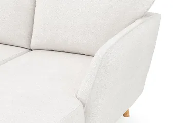 Trend Lyx 4-personers Venstrevendt U-formet Sofa med Divan og Chaiselong i Bouclé - Hvid - Møbler - Sofaer - U Sofa