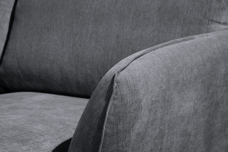 Trend Lyx 4-personers Højrevendt U-formet Sofa med Divan og Chaiselong i Stof - Mørkegrå - Møbler - Sofaer - U Sofa
