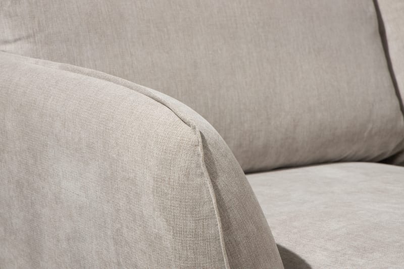 Trend Lyx 4-personers Højrevendt U-formet Sofa med Divan og Chaiselong i Stof - Beige - Møbler - Sofaer - U Sofa