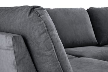 Trend Lyx 4-personers Højrevendt U-formet Sofa med Divan og Chaiselong i Stof - Mørkegrå - Møbler - Sofaer - U Sofa