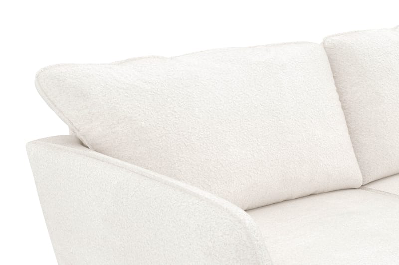 Trend Lyx 4-personers Venstrevendt U-formet Sofa med Divan og Chaiselong i Bouclé - Hvid - Møbler - Sofaer - U Sofa