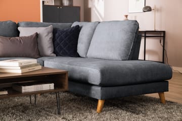 Trend Lyx 4-personers Højrevendt U-formet Sofa med Divan og Chaiselong i Stof - Mørkegrå - Møbler - Sofaer - U Sofa