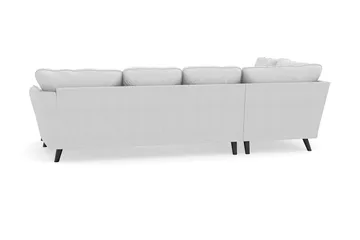 Trend Lyx 4-personers Højrevendt U-formet Sofa med Divan og Chaiselong i Stof - Lysegrå - Møbler - Sofaer - U Sofa
