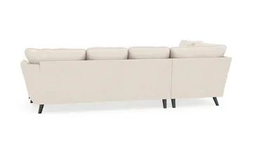 Trend Lyx 4-personers Højrevendt U-formet Sofa med Divan og Chaiselong i Stof - Beige - Møbler - Sofaer - U Sofa