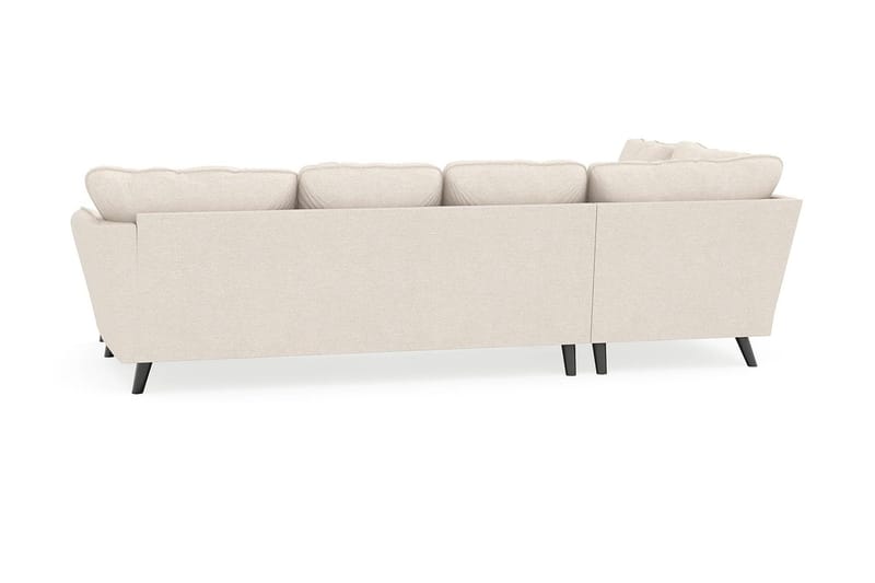 Trend Lyx 4-personers Højrevendt U-formet Sofa med Divan og Chaiselong i Stof - Beige - Møbler - Sofaer - U Sofa