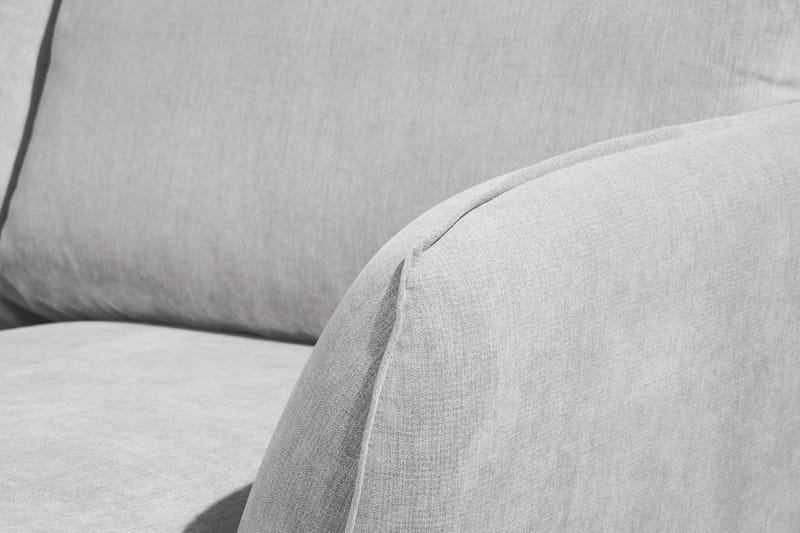 Trend Lyx 4-personers Venstrevendt U-formet Sofa med Divan og Chaiselong i Stof - Lysegrå - Møbler - Sofaer - U Sofa