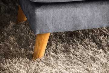 Trend Lyx 4-personers Venstrevendt U-formet Sofa med Divan og Chaiselong i Stof - Mørkegrå - Møbler - Sofaer - U Sofa