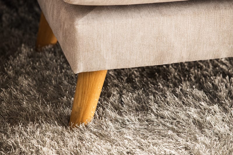 Trend Lyx 4-personers Venstrevendt U-formet Sofa med Divan og Chaiselong i Stof - Beige - Møbler - Sofaer - U Sofa