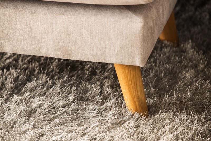 Trend Lyx 4-personers Højrevendt U-formet Sofa med Divan og Chaiselong i Stof - Beige - Møbler - Sofaer - U Sofa