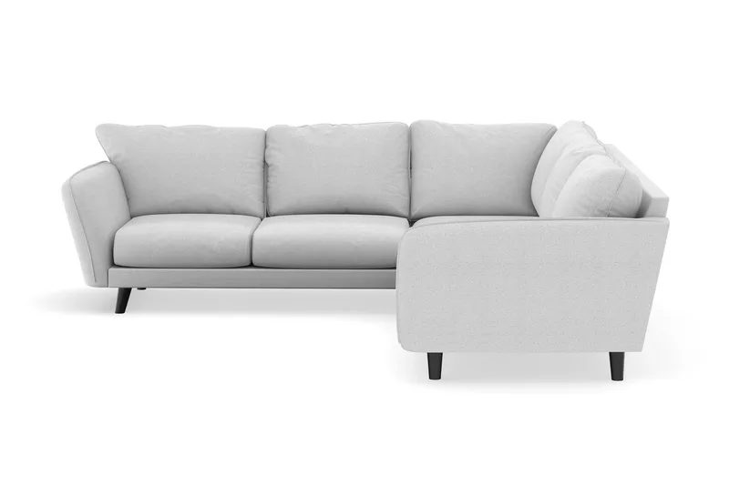 Trend Lyx 6-personers Vendbar L-formet Hjørnesofa i Stof - Lysegrå - Møbler - Sofaer - Hjørnesofa