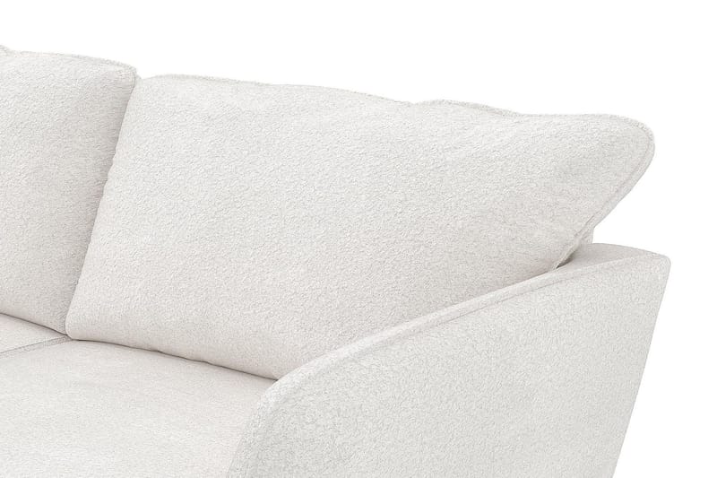Trend Lyx 6-personers Vendbar L-formet Hjørnesofa i Bouclé - Hvid - Møbler - Sofaer - Hjørnesofa