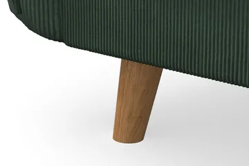 Trend Lyx 6-personers Vendbar L-formet Hjørnesofa i Manchester - Mørkegrøn - Møbler - Sofaer - Hjørnesofa