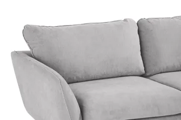 Trend Lyx 6-personers Vendbar L-formet Hjørnesofa i Stof - Lysegrå - Møbler - Sofaer - Hjørnesofa