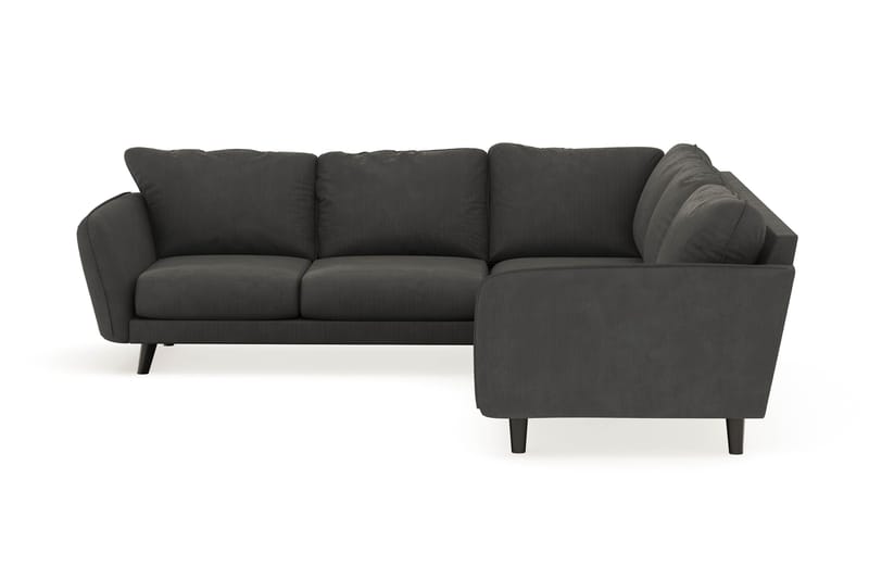 Trend Lyx 6-personers Vendbar L-formet Hjørnesofa i Manchester - Mørkegrå - Møbler - Sofaer - Hjørnesofa