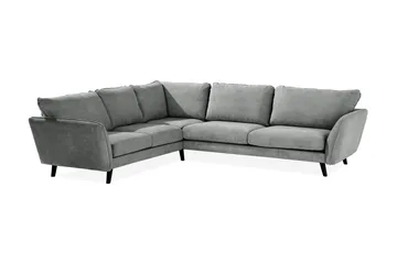 Trend Lyx 6-personers Vendbar L-formet Hjørnesofa i Stof - Grå - Møbler - Sofaer - Hjørnesofa