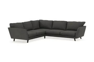 Trend Lyx 6-personers Vendbar L-formet Hjørnesofa i Manchester - Mørkegrå - Møbler - Sofaer - Hjørnesofa