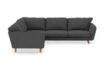 Trend Lyx 6-personers Vendbar L-formet Hjørnesofa i Manchester - Mørkegrå - Møbler - Sofaer - Hjørnesofa