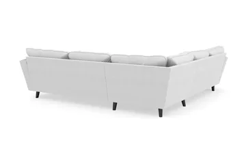 Trend Lyx 6-personers Vendbar L-formet Hjørnesofa i Stof - Lysegrå - Møbler - Sofaer - Hjørnesofa