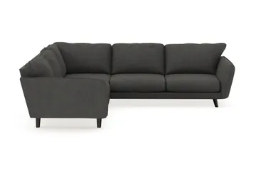 Trend Lyx 6-personers Vendbar L-formet Hjørnesofa i Manchester - Mørkegrå - Møbler - Sofaer - Hjørnesofa