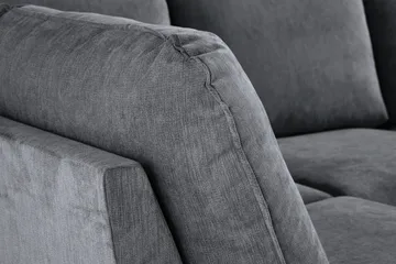 Trend Lyx U-Sofa med Chaiselong Højre - Mørkegrå/Eg - Møbler - Sofaer - U Sofa