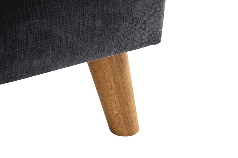 Trend Lyx U-Sofa med Chaiselong Højre - Mørkegrå/Eg - Møbler - Sofaer - U Sofa