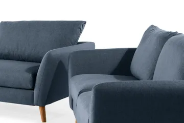 Trend Sofagruppe 3-personers + 2-personers Stofsofa - Blå - Møbler - Sofaer - Sofagrupper