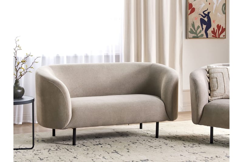 Tuka Sofa 2-personers - Beige/Sort/Grå - Møbler - Sofaer - 2 personers sofa