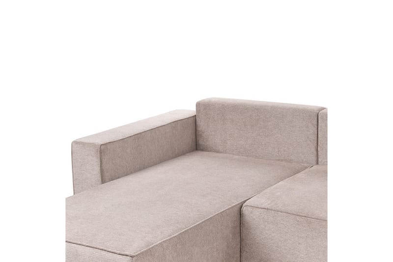 U-formad soffa Beliani Vatne Beige/svart NO_BRAND Brown||Black - Møbler - Sofaer - Sofagrupper