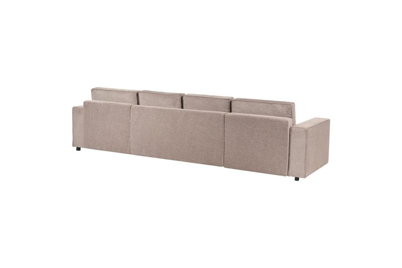 U-formad soffa Beliani Vatne Beige/svart NO_BRAND Brown||Black - Møbler - Sofaer - Sofagrupper