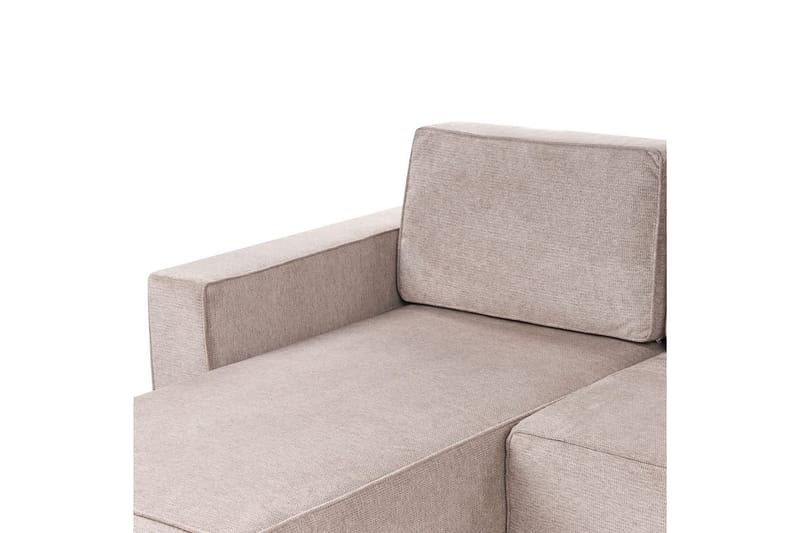U-formad soffa Beliani Vatne Beige/svart NO_BRAND Brown||Black - Møbler - Sofaer - Sofagrupper