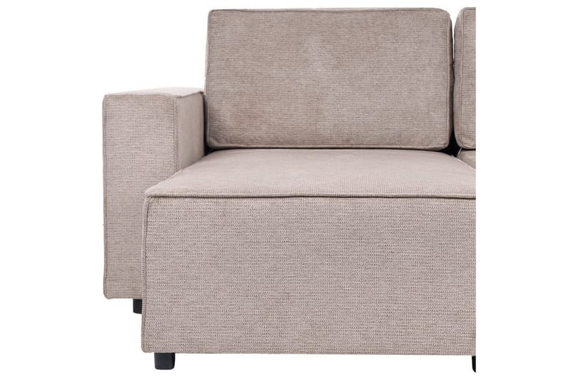 U-formad soffa Beliani Vatne Beige/svart NO_BRAND Brown||Black - Møbler - Sofaer - Sofagrupper