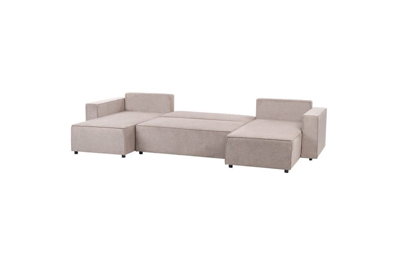 U-formad soffa Beliani Vatne Beige/svart NO_BRAND Brown||Black - Møbler - Sofaer - Sofagrupper