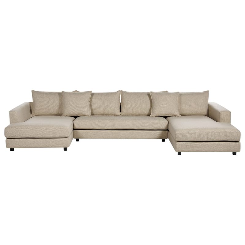 U-formet sofa Lilviken, Beige, sort