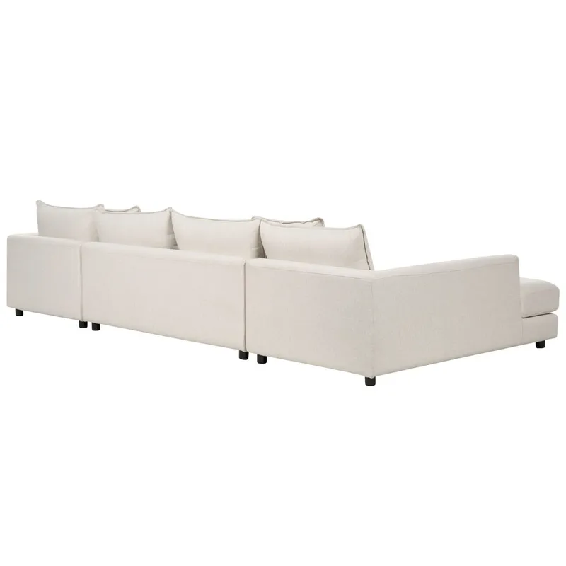 U-formet sofa Lilviken - Lys beige, sort - Møbler - Sofaer - U Sofa