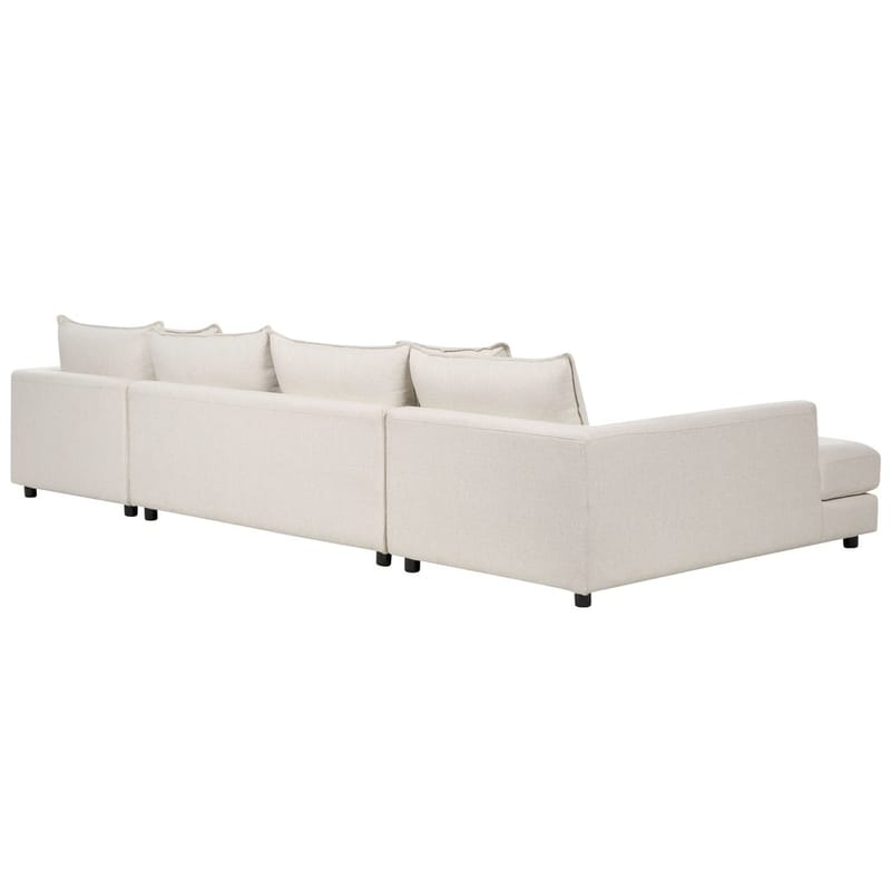 U-formet sofa Lilviken - Lys beige, sort - Møbler - Sofaer - Hjørnesofa