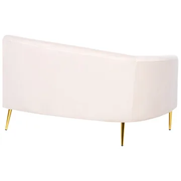 U-formet sofa Moss - Beige, guld - Møbler - Sofaer - Velour sofaer