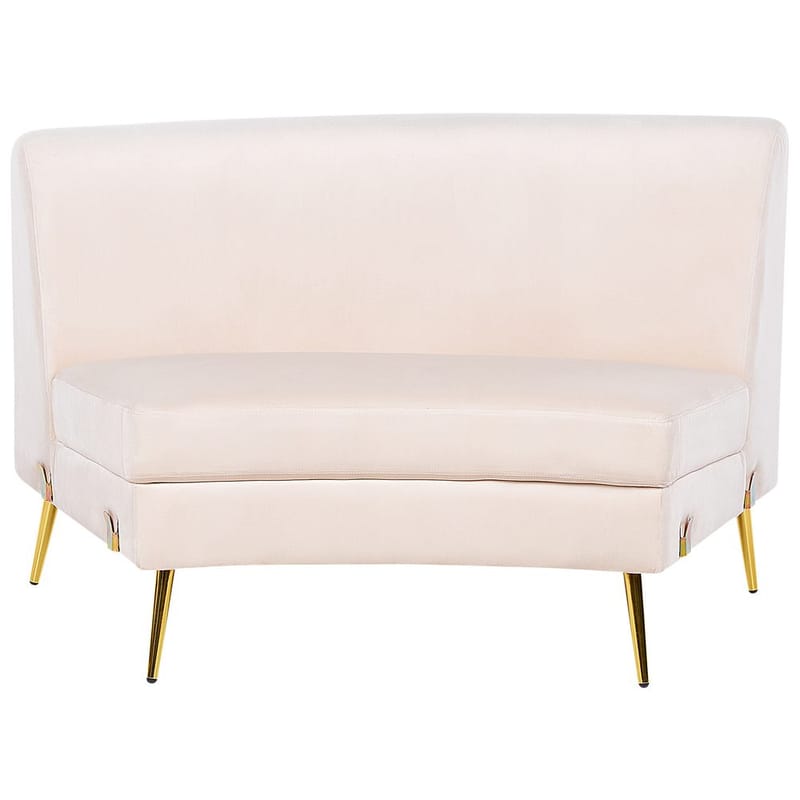 U-formet sofa Moss - Beige, guld - Møbler - Sofaer - Velour sofaer
