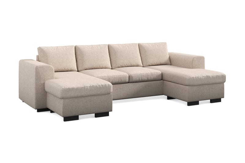 Almindelig sofa med dobbeldivan Scandinavian Choice Link dobbeldivansofa 4-personers Beige - Møbler - Sofaer - U Sofa