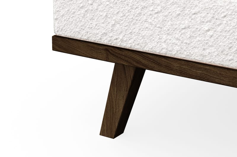 Copenhagen 5-personers Venstrevendt U-formet Sofa med Divan og Chaiselong i Bouclé - Hvid - Møbler - Sofaer - U Sofa